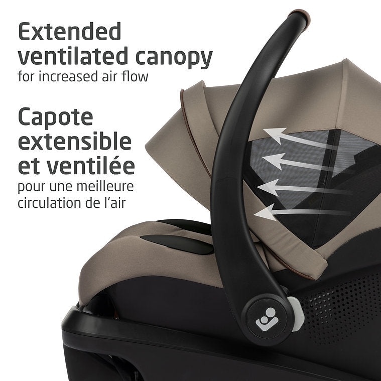 Maxi-Cosi Mico Luxe+ - Twillic Truffle Extended Ventilated Canopy