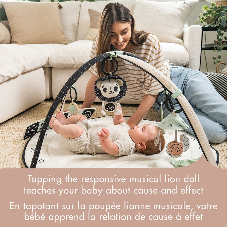 Tiny Love Black & White Decor Developmental Gymini Musical Lion