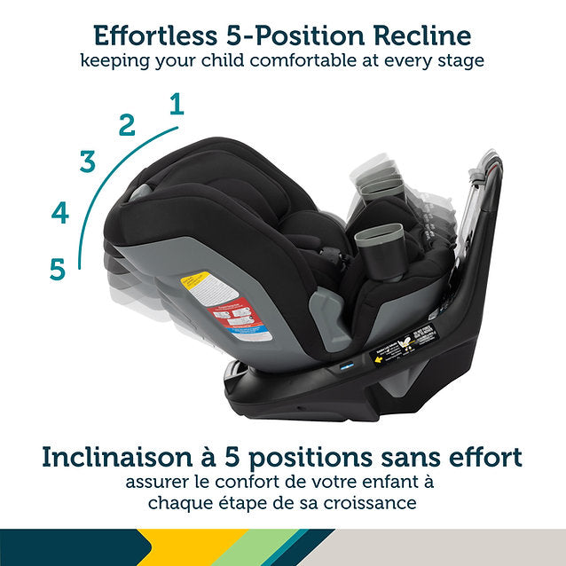 Safety 1st Turn & Go 360° DLX Rotating All-in-One Convertible Car Seat - Hexagon Horizon 5 Position Recline