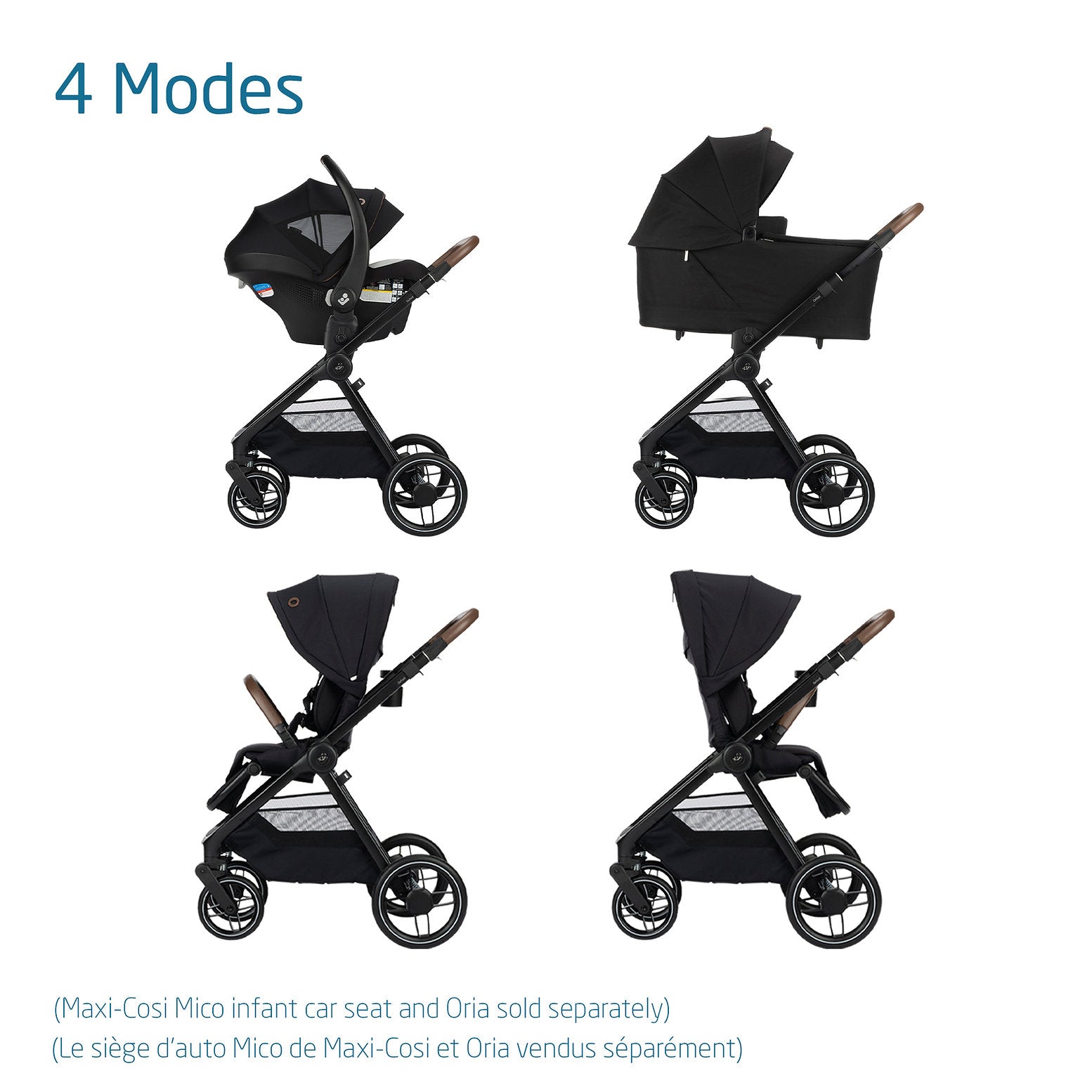 Essential Black Maxi-Cosi Oxford Stroller