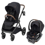 Designer Black - Maxi-Cosi Oxford Stroller & Mico Luxe+ Travel System