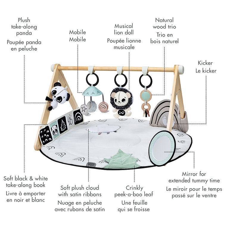 Tiny Love Black & White Decor Developmental Gymini Features