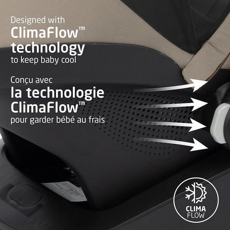 Maxi-Cosi Mico Luxe+ - Twillic Truffle ClimaFlow Technology