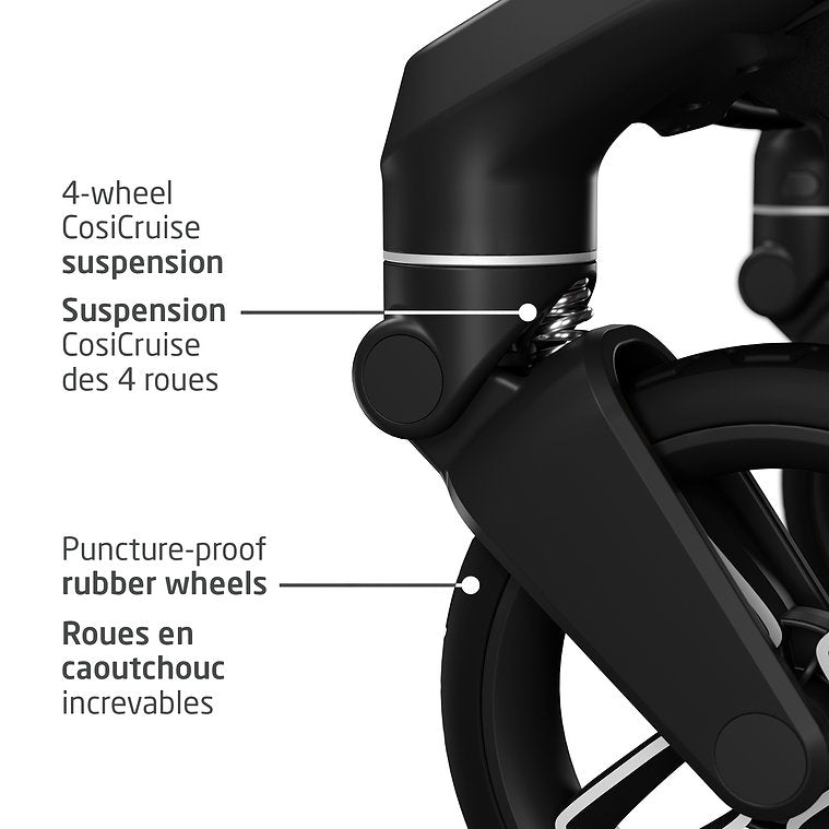 Maxi-Cosi Fame Stroller - Twillic Black 4 Wheel CosiCruise Suspension