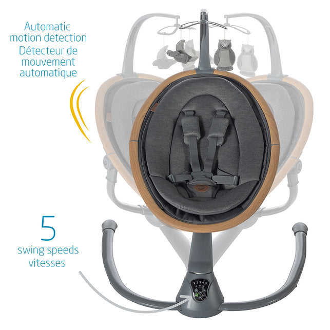 Maxi-Cosi Cassia Swing - Classic Graphite Motion Detection