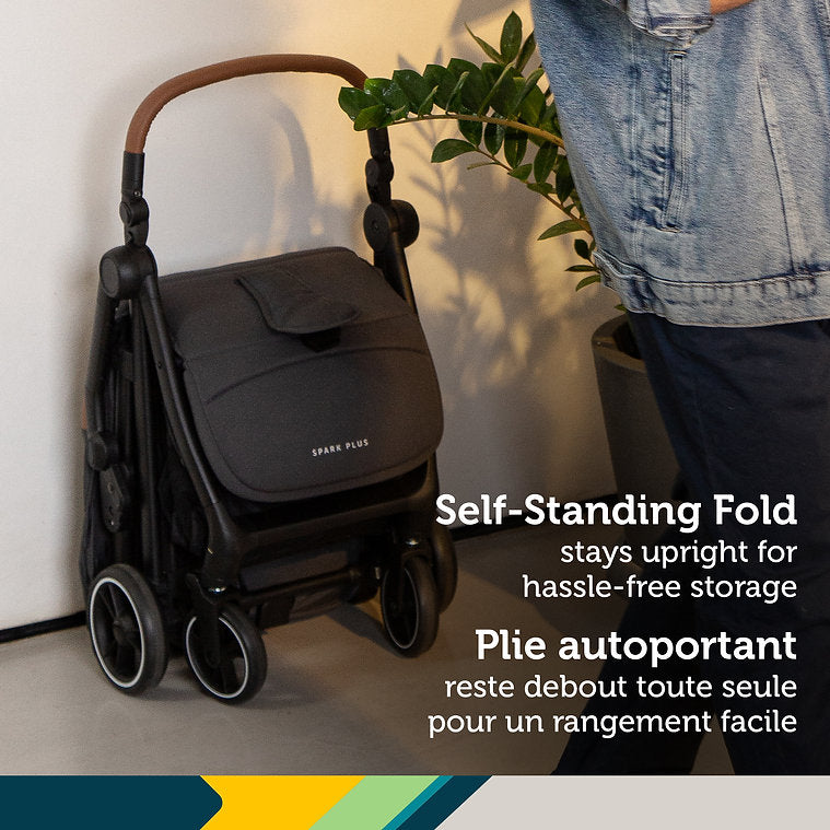 Safety 1st Spark Plus Compact Auto-Fold Stroller Self-Standing Fold