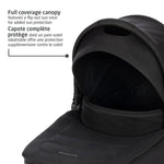 Maxi-Cosi Oria2 Carry Cot - Twillic Black Full Coverage Sun Canopy with Flip Out sun visor