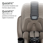 Maxi-Cosi Andi 360° Rotating All-in-One Convertible Car Seat - Authentic Truffle QuickFit 10 Position Headrest