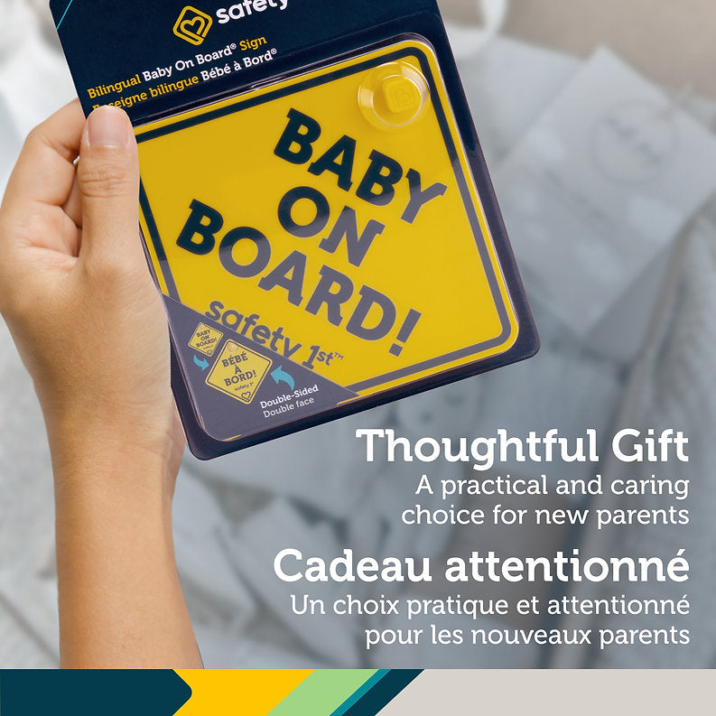 Safety 1st Bilingual Baby On Board Sign - An Ideal Baby Registry Gift
