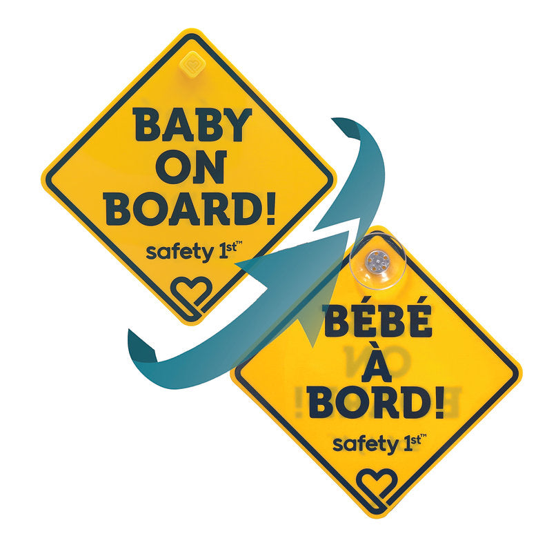 Safety 1st Bilingual Baby On Board Sign - Bilingual