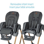 Maxi-Cosi Minla 6-in-1 High Chair - Classic Graphite Removable Infant Insert