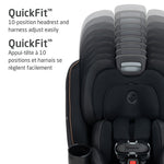 Maxi-Cosi Andi 360° Rotating All-in-One Convertible Car Seat - QuickFit 10 Position Headrest