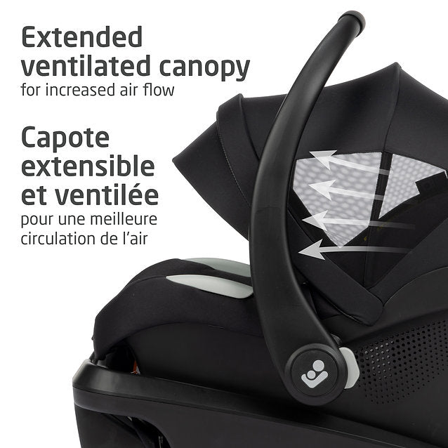 Maxi-Cosi Mico Luxe+ - Twillic Black - Extended Ventilated Canopy