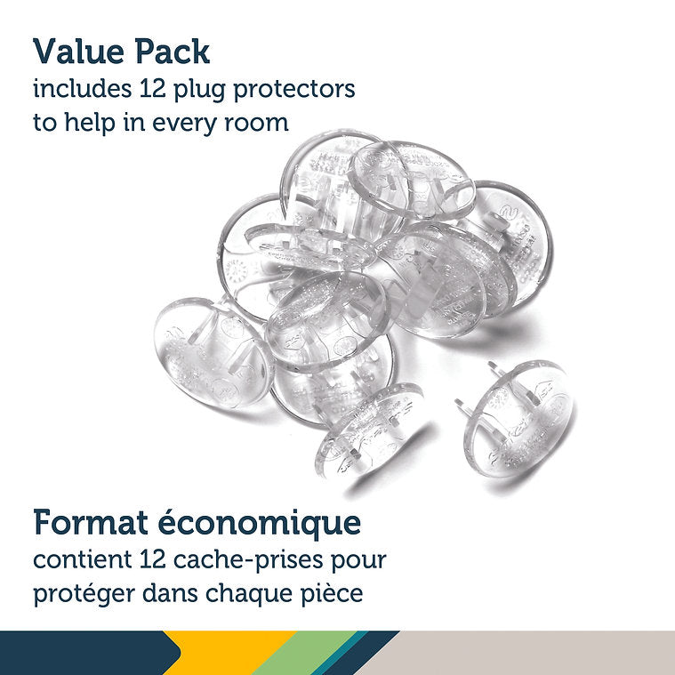 Safety 1st Crystal Clear Plug Protectors 12 PK Value Pack