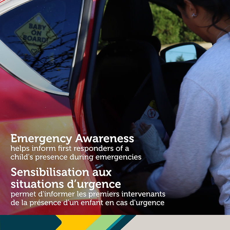 Safety 1st Bilingual Baby On Board Sign - Emergency Awareness