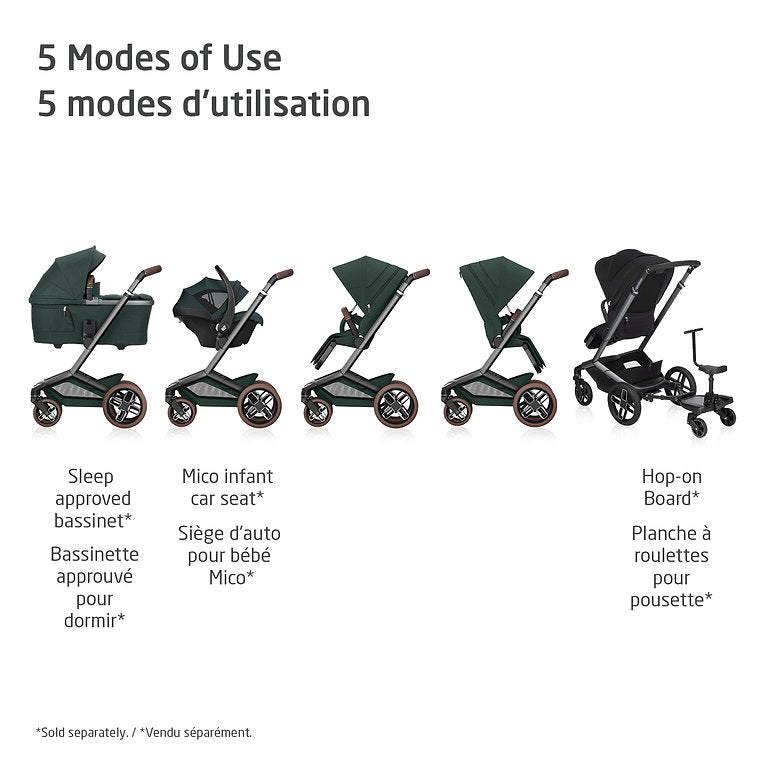 Maxi-Cosi Fame Stroller - 5 Modes of Use