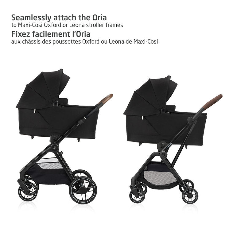 Maxi-Cosi Oria2 Carry Cot - Twillic Black On Leona or Oxford strollers