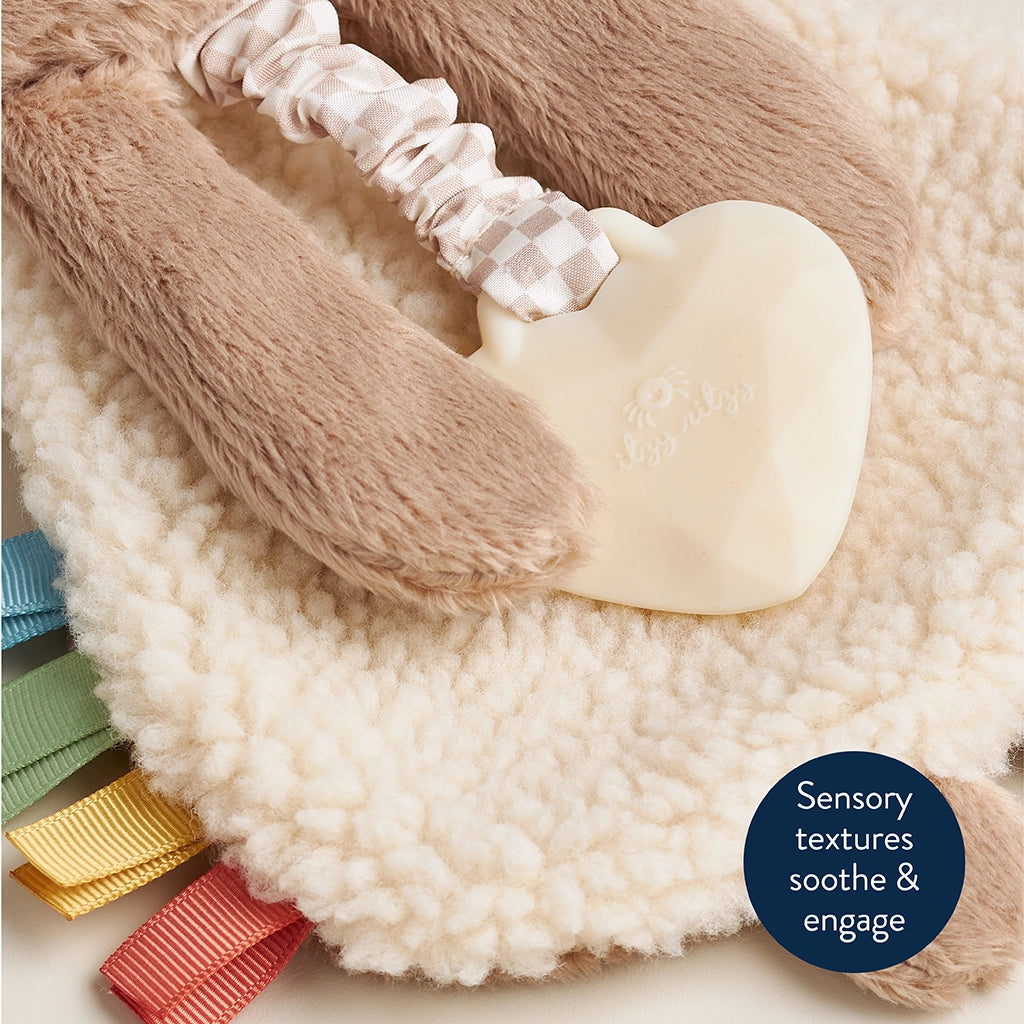 Theo the Bear - Itzy Ritzy Itzy Friends Lovey™ Plush Toy - Sensory Textures to Soothe & Engage