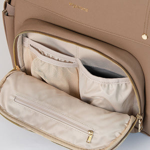 Enya Mond Luna Diaper Bag Backpack - Terra Front Pocket Interior