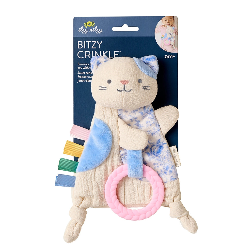 Kitty - Itzy Ritzy Bitzy Crinkle™ Sensory Toy with Teether - Giftable Packaging