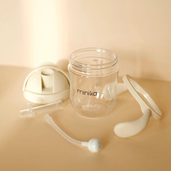 Minika Tritan Weighted Straw Sippy Cup - Components