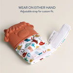 Itzy Ritzy Itzy Mitt Silicone Teething Mitt - Adjustable Fit