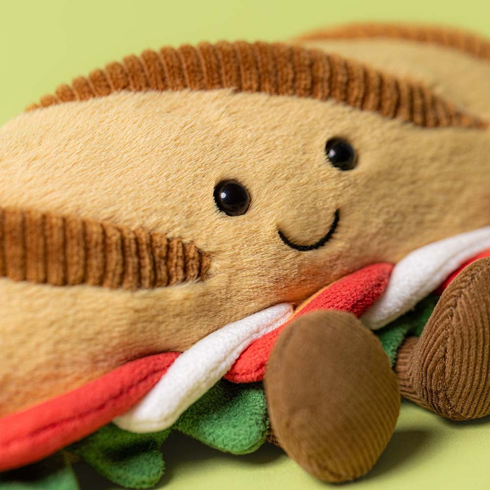 Jellycat Amuseables Caprese Baguette Detail View