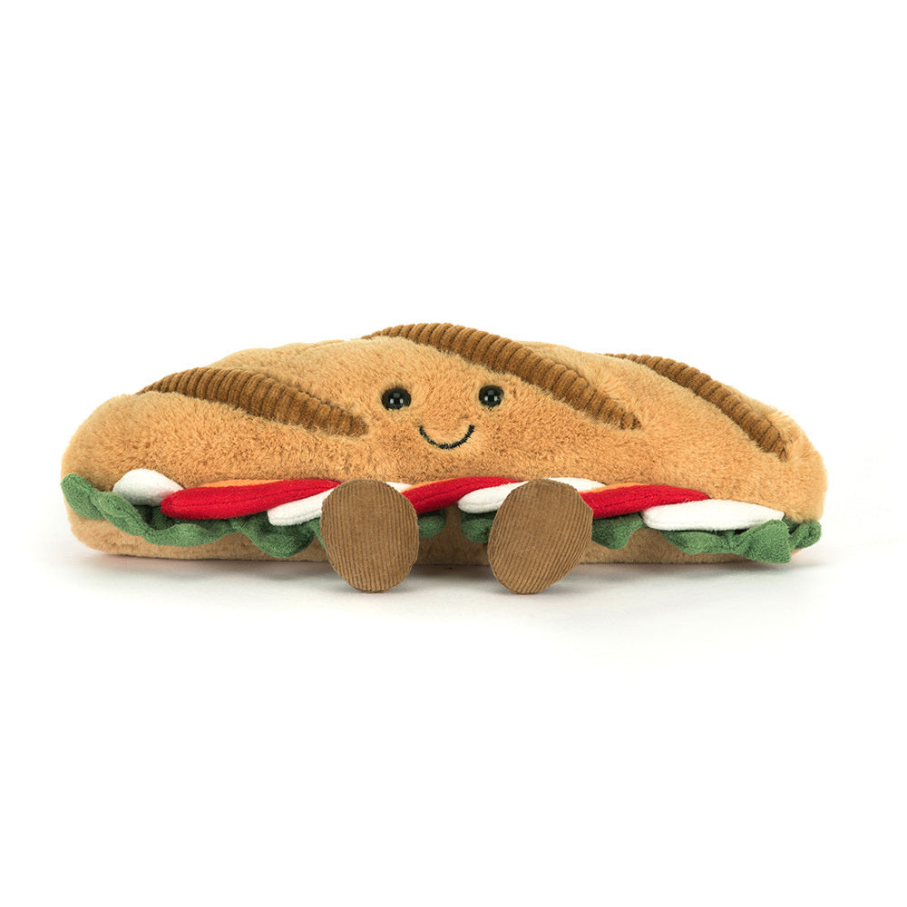 Jellycat Amuseables Caprese Baguette Front View