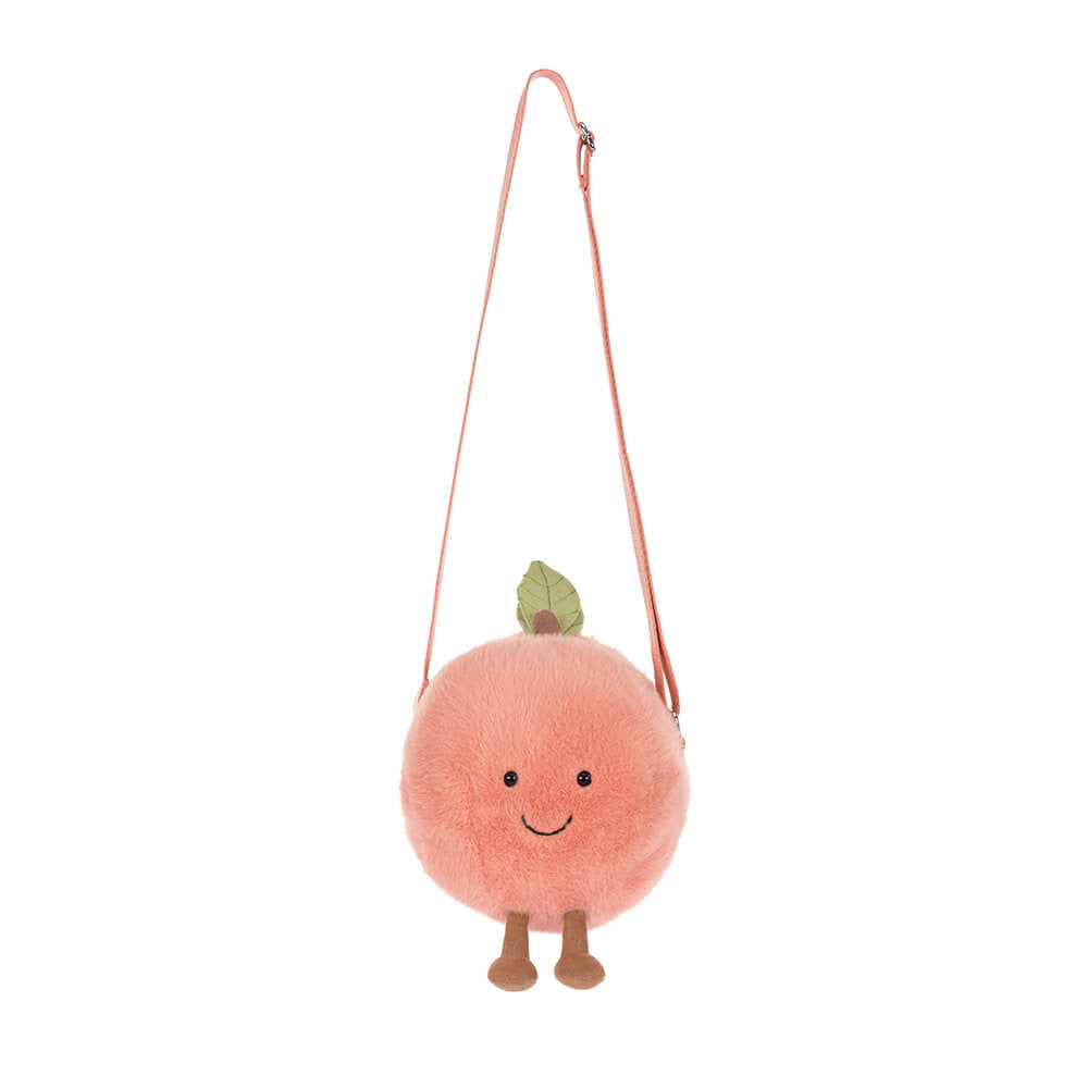 Jellycat Amuseables Peach Shoulder Bag Front View