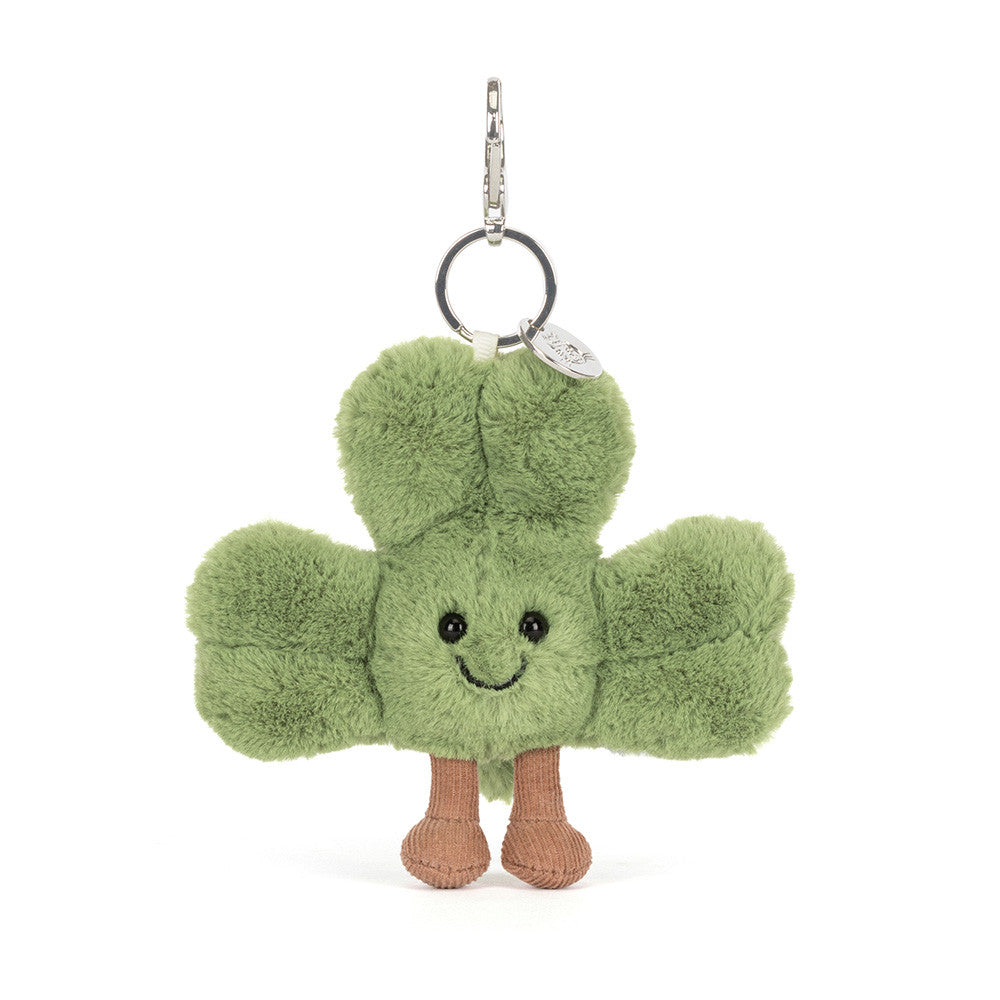 Jellycat Amuseables Siofra Shamrock Bag Charm - Front View