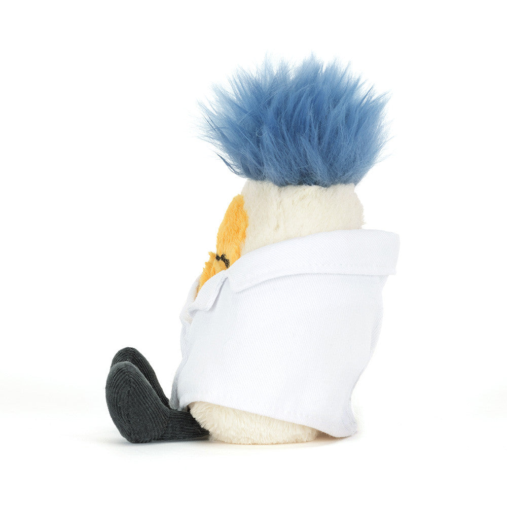 Jellycat Amuseables Boiled Egg Scientist Outfit - Side View
