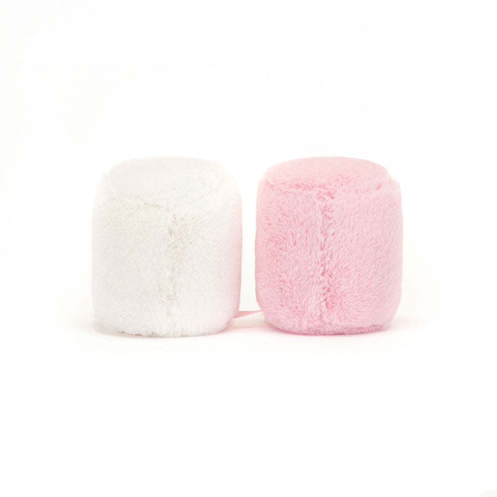Jellycat Amuseables Pink & White Marshmallows Back View