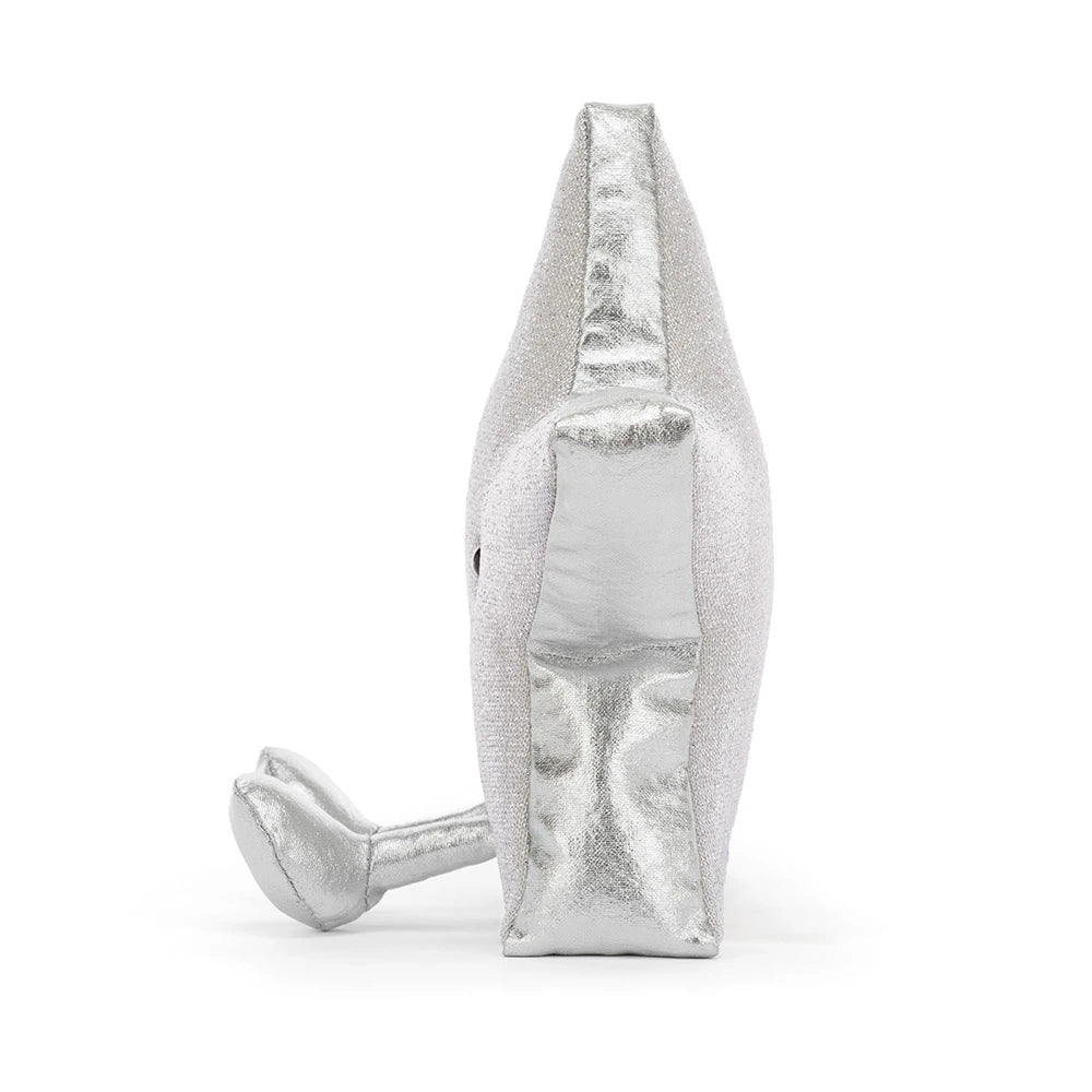 Jellycat Amuseables Silver Star - Side Profile View