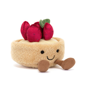 Jellycat Amuseables Patisserie Fleurette Tarte Aux Fraises