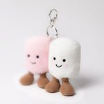 Jellycat Amuseables Pair of Marshmallows Bag Charm Lifestyle