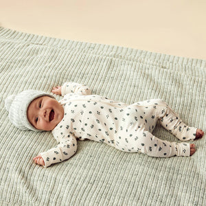 Wilson + Frenchy Organic Zipsuit with Feet - Twilight Leaf Lifestyle