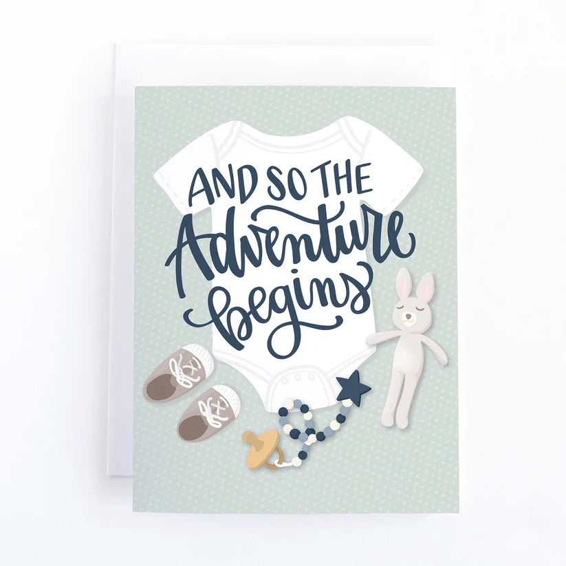 Pedaller Designs Greeting Card - And So the Adventure Begins