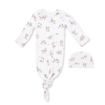 Angel Dear Knotted Gown & Beanie Hat Set - Explorer Puppy