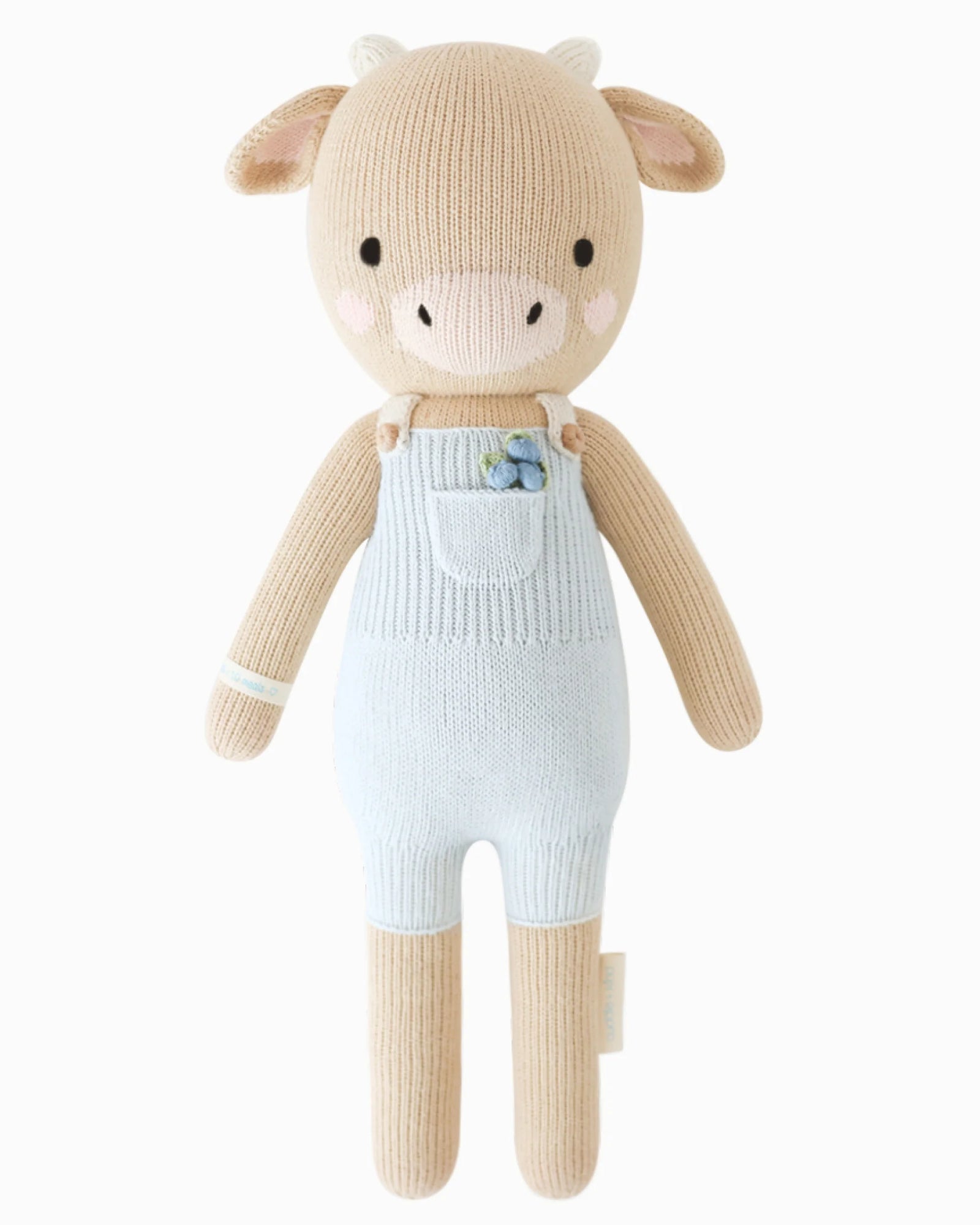 cuddle + kind Hand-Knit Doll - Asher the Cow
