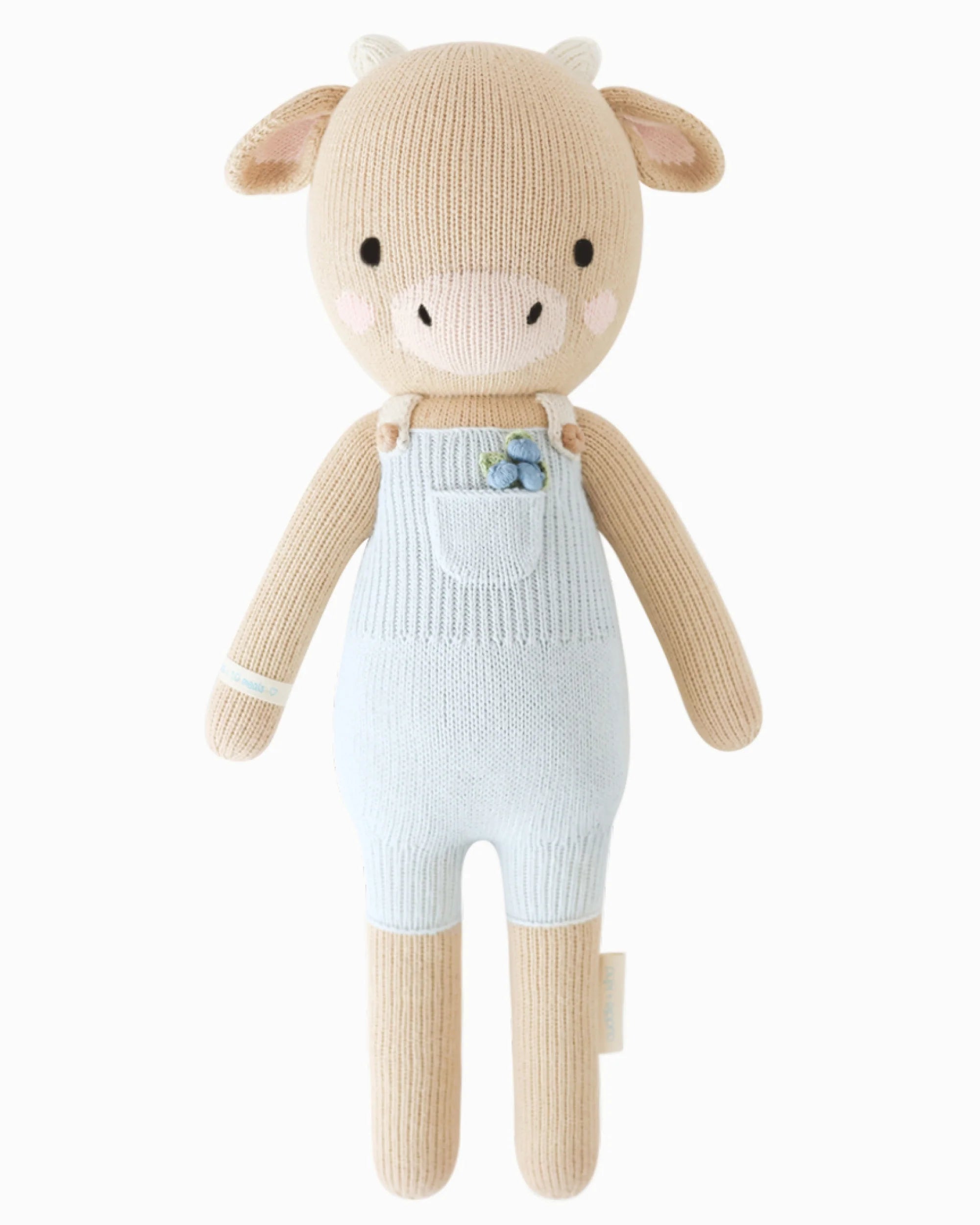 cuddle + kind Hand-Knit Doll - Asher the Cow