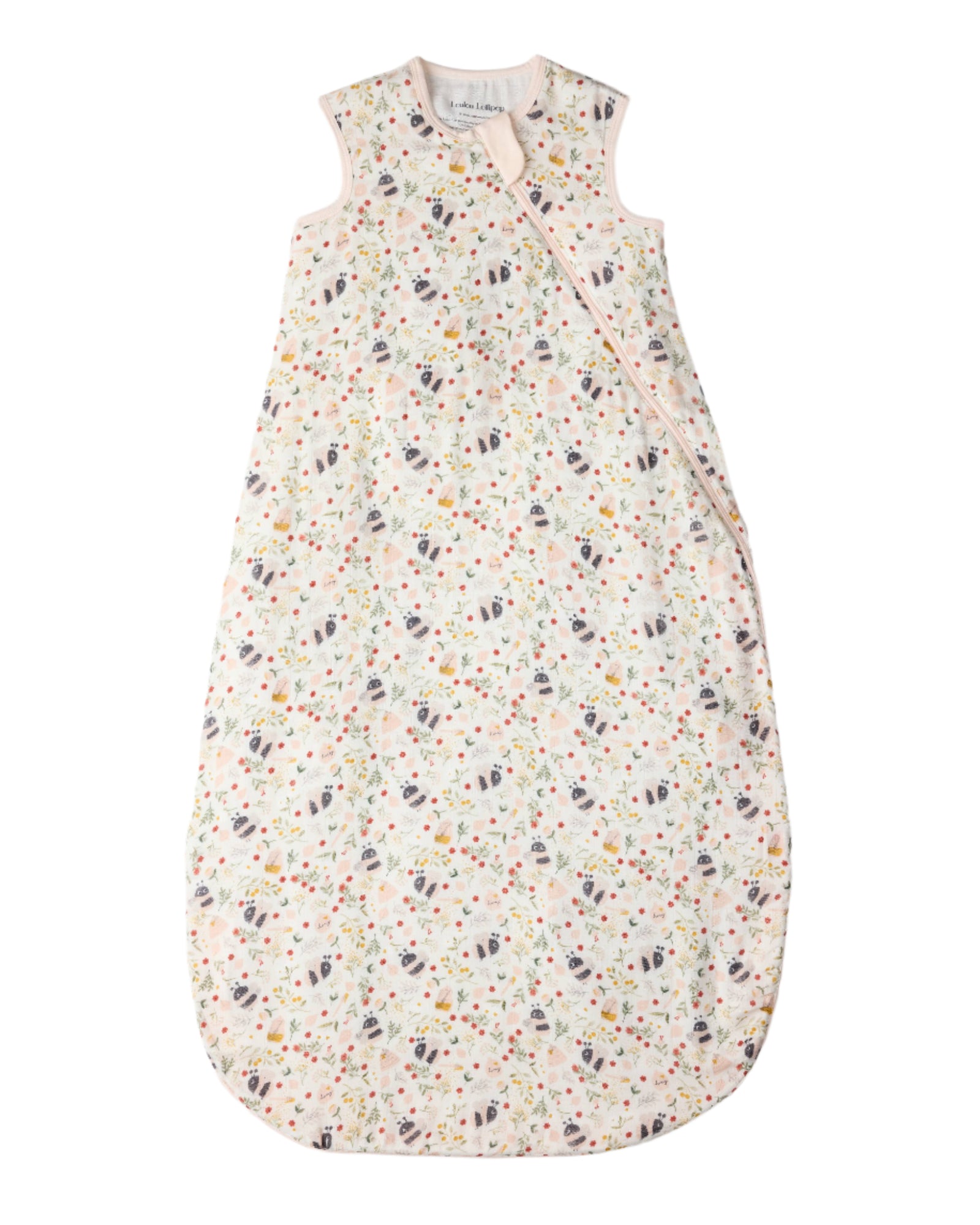 Loulou Lollipop Lightweight Muslin Sleep Bag - Bumble Bees