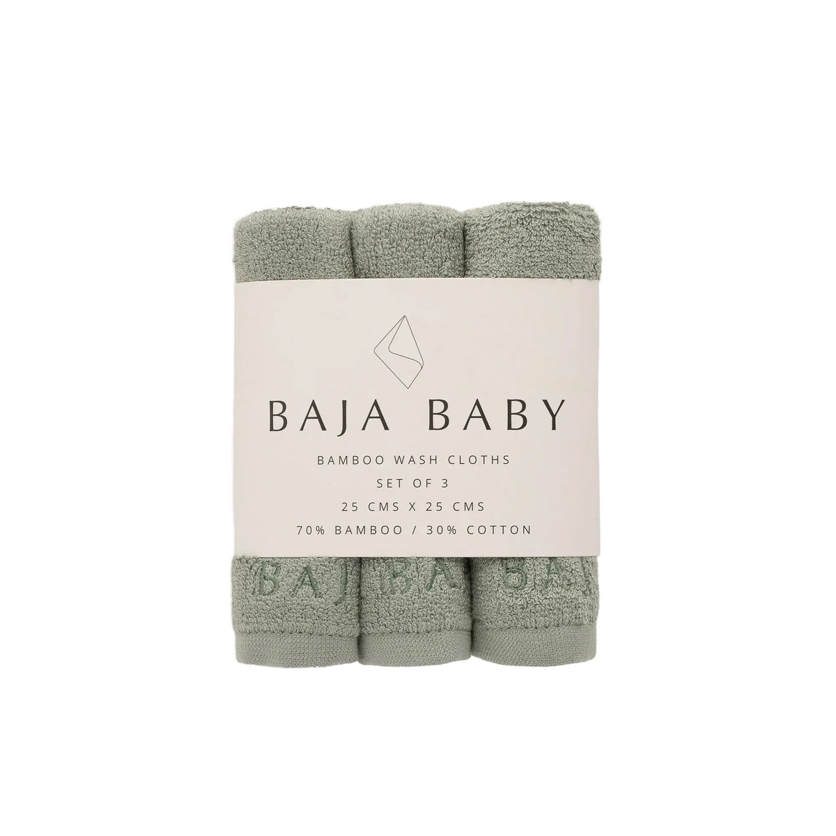 Baja Baby Bamboo Wash Cloths 3 PK – Momease Baby Boutique