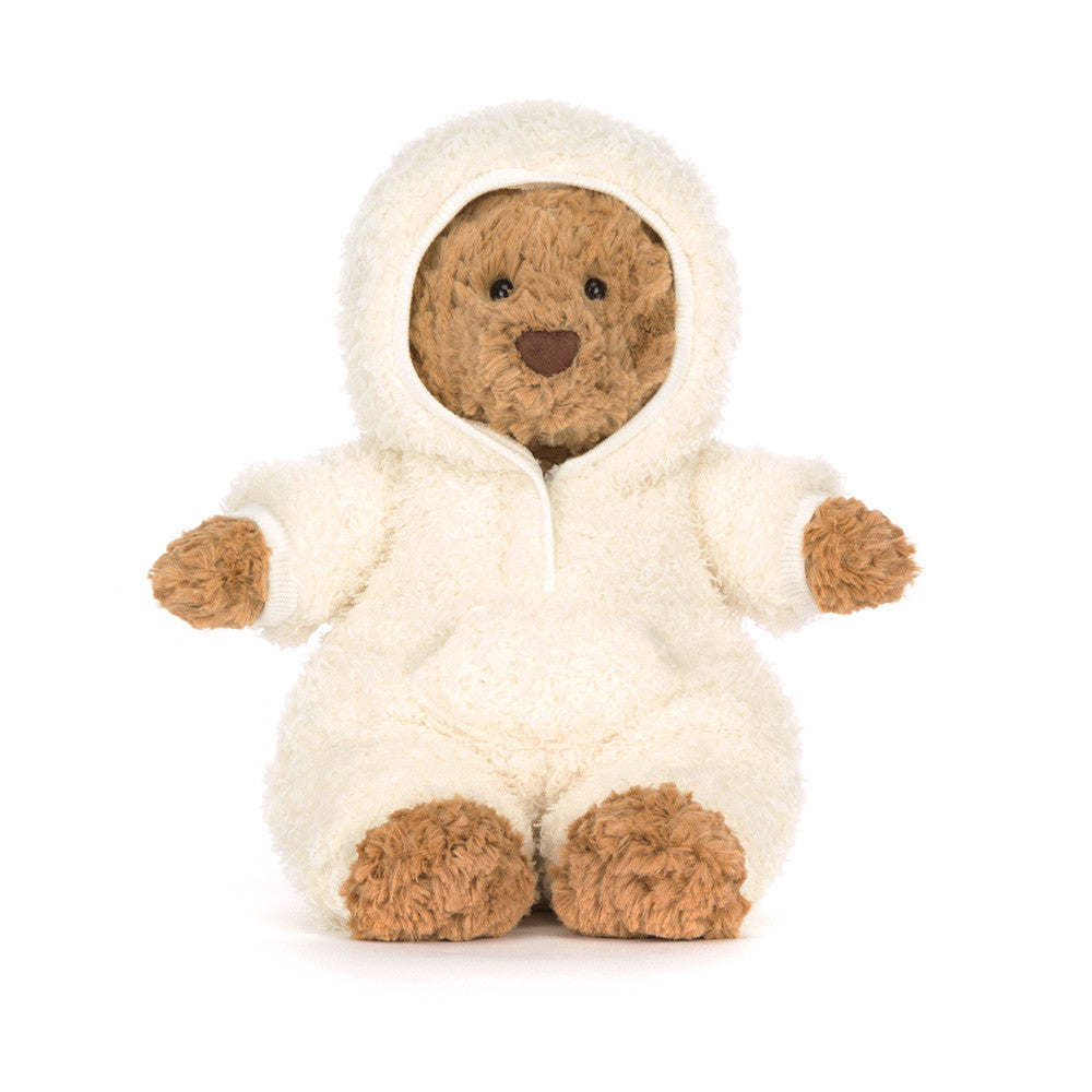 Jellycat Bartholomew Bear All-in-One Outfit Front View