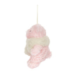 Jellycat Leola Bear Winter Warmer Decoration Holiday Tree Ornament - Side View