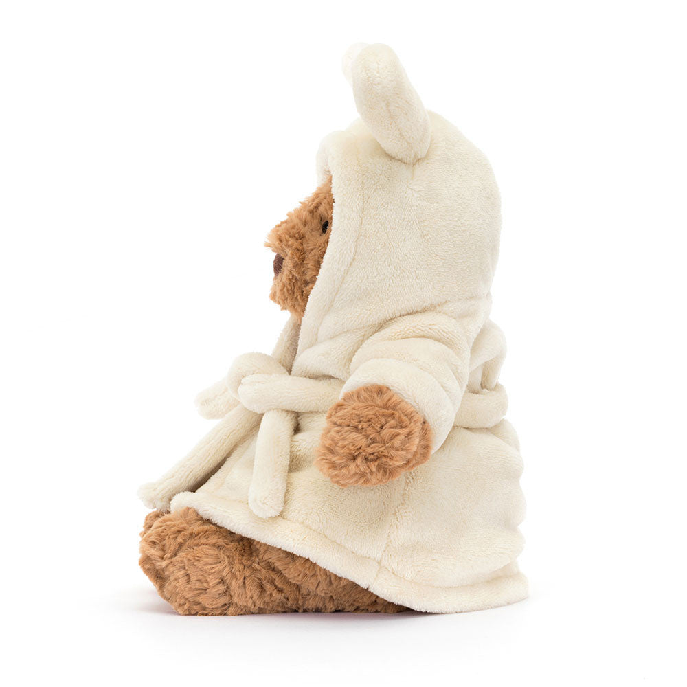 Jellycat Bartholomew Bear 'Bathrobe Outfit' - Side View