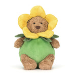 Jellycat Bartholomew Bear Daffodil Outfit - Front View
