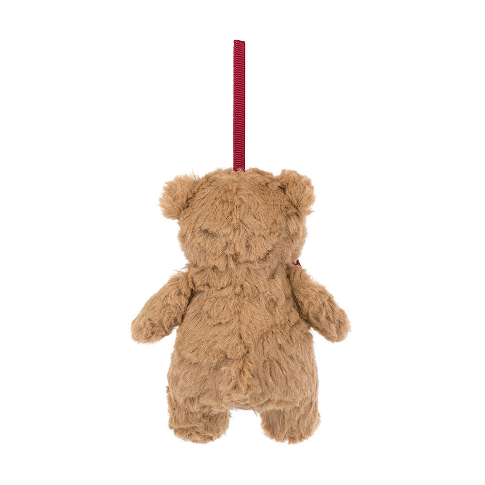 Jellycat Bartholomew Bear Tree Decoration - Back View