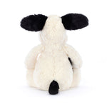 Jellycat Bashful Black & Cream Puppy - Back View