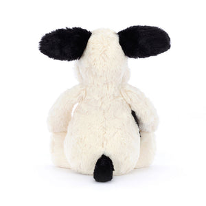Jellycat Bashful Black & Cream Puppy - Back View