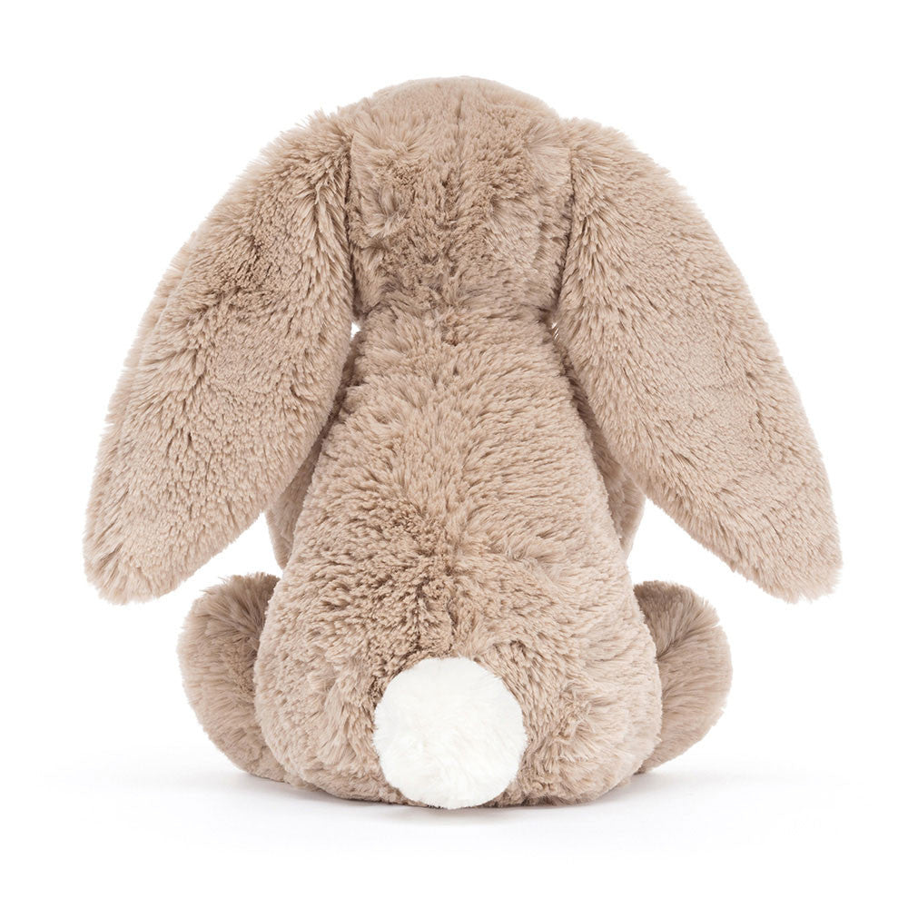 Jellycat Bashful Beige Bunny 'Birthday' - Back View